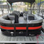 red and black premium crest tritoon boat rental
